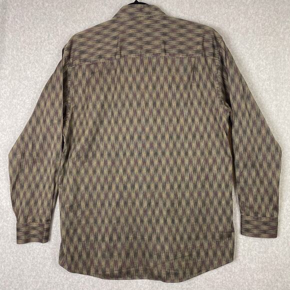 Vintage Jhane Barnes Shirt Mens M Fabric Woven in Japan Abstract Button Up - Picture 4 of 7